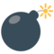Bomb emoji on Mozilla